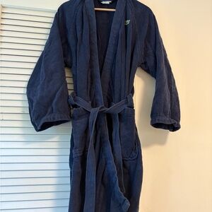 Lacoste Navy Blue Robe with Logo